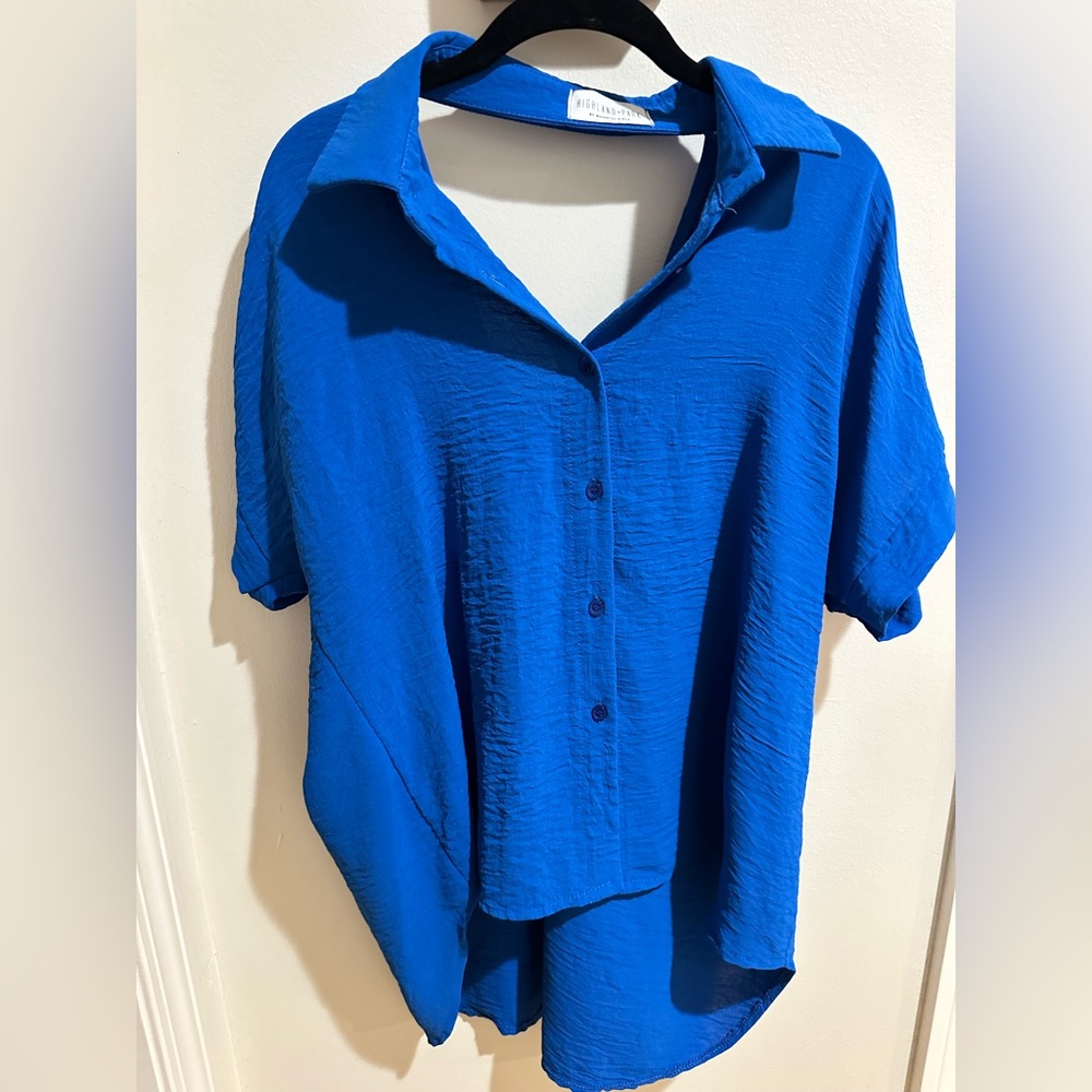 Blue and not bashful blouse!